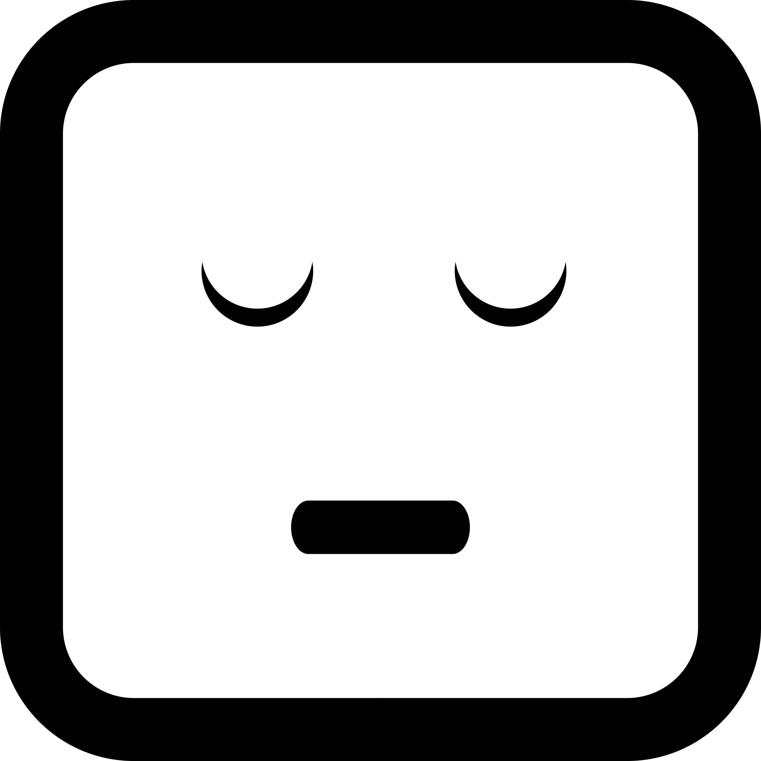 Resting Emoticon Square Face Stencil Svg Vector Free Vectors